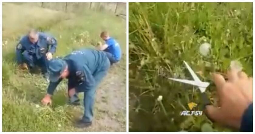 Российских пожарных заставили "косить" траву маникюрными ножницами