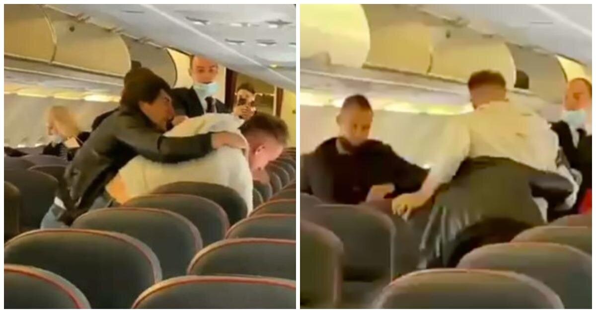 Пассажиры самолета Сочи - Москва подрались во время выхода из салона