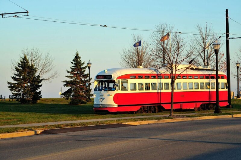 Старый трамвай. (Фото Bruce Leighty):