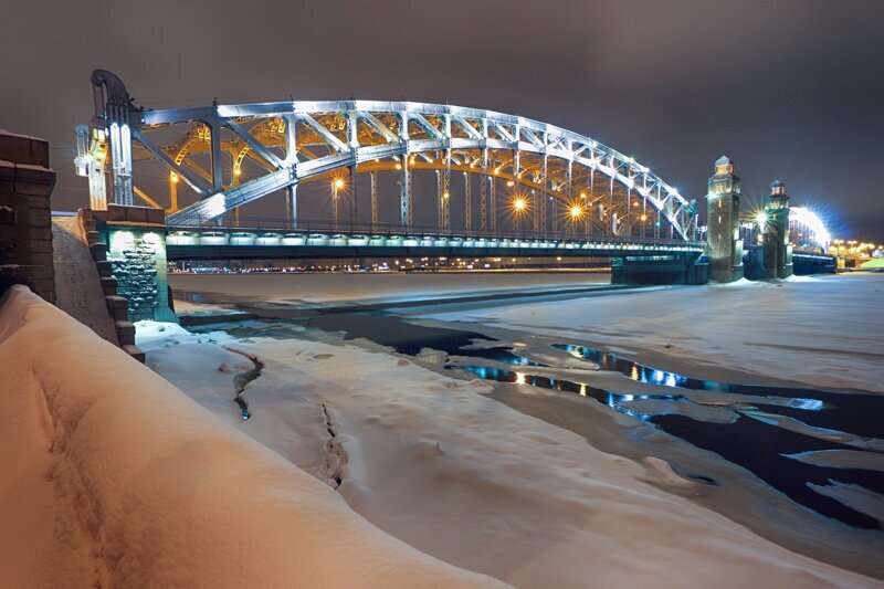 Большеохтинский мост, Санкт-Петербург