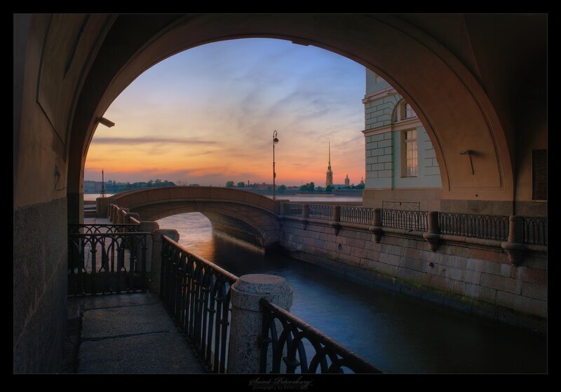 Эрмитажный мост, СПб