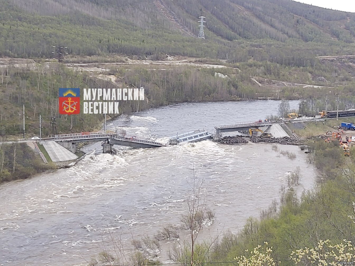 Кольский Железнодорожный мост Мурманск