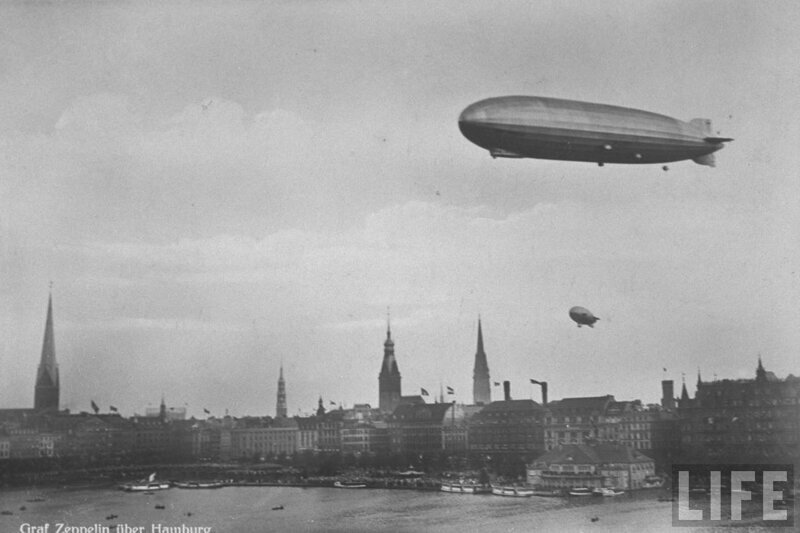 LZ 127 «Граф Цеппелин» 1928: полет над Гамбургом