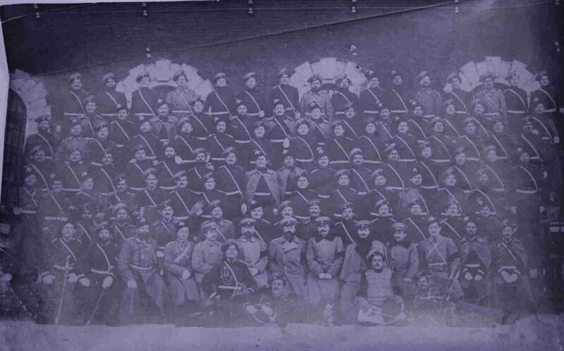 Фотография чинов Лейб-Гвардии Атаманского полка.1895