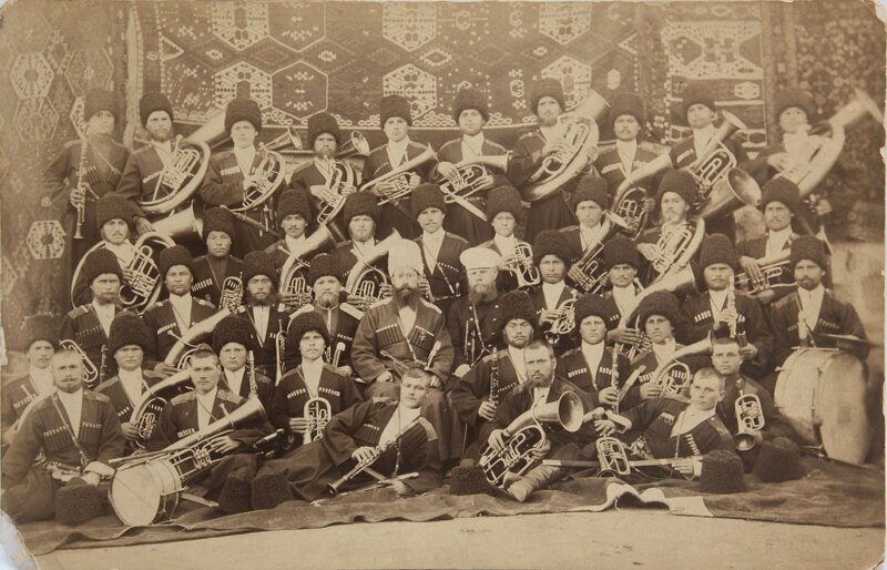 «Хор трубачей 1го Уманского казачьего полка». Город Карс, 1893 г
