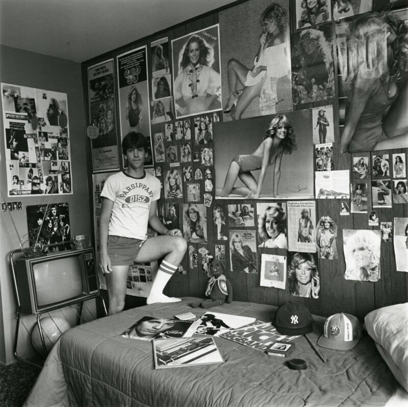 Дэвид в своей комнате. Фото: Линда Брукс, 1981.