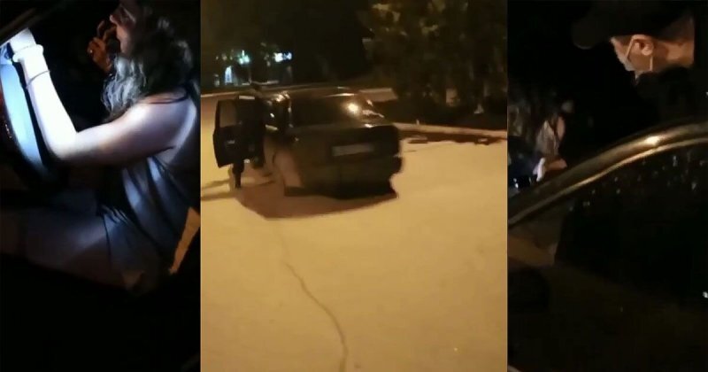 «Молодой человек, я уезжаю», — пьяная девушка прокатила на двери полицейского в Ростовской области