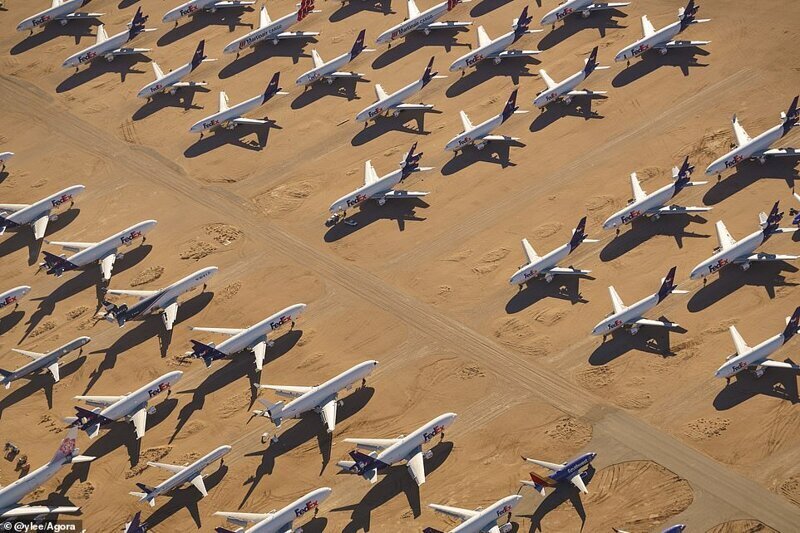 Кладбище самолетов в пустыне Мохаве, США. Фотограф - Йи Ли, Малайзия
