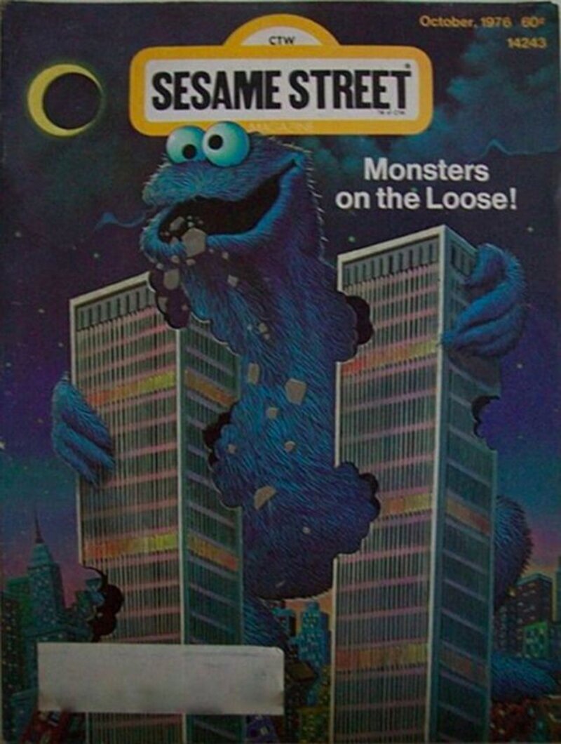 8. Вот ещё обложка журнала Sesame Street октрябя 1976 года
