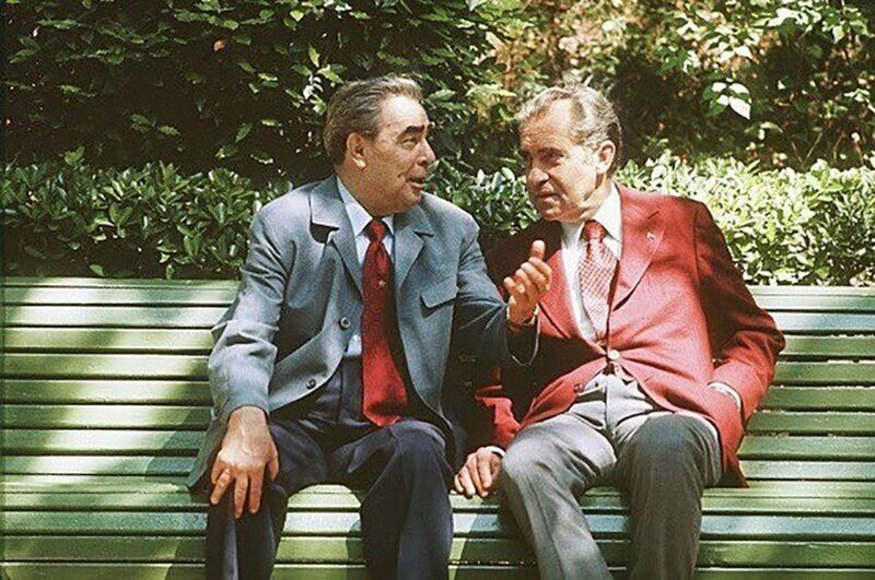 Леонид Брежнев и Ричард Никсон, 1974 год