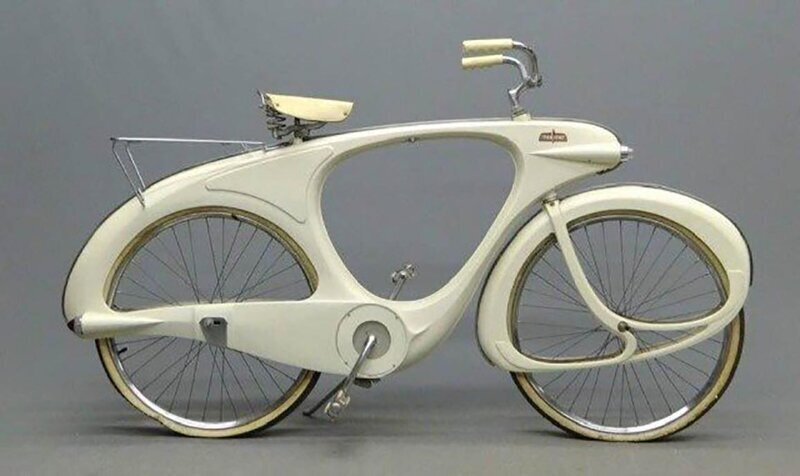 Космический велосипед будущего, 1950 год. Его создал дизайнер Бенджамин Боуден