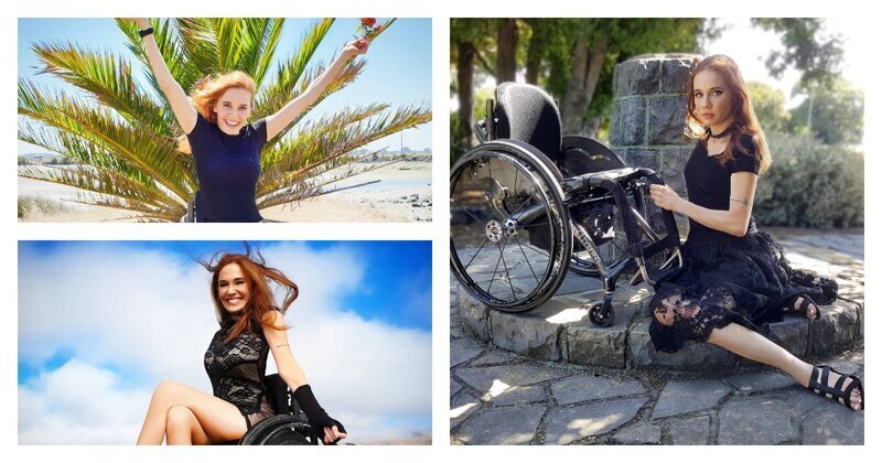 Девушка в инвалидной коляске стала успешной моделью