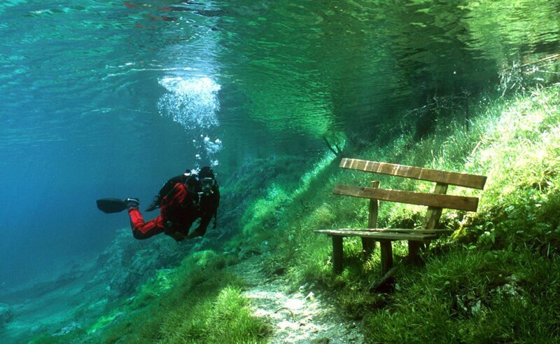 Зеленое озеро Австрия