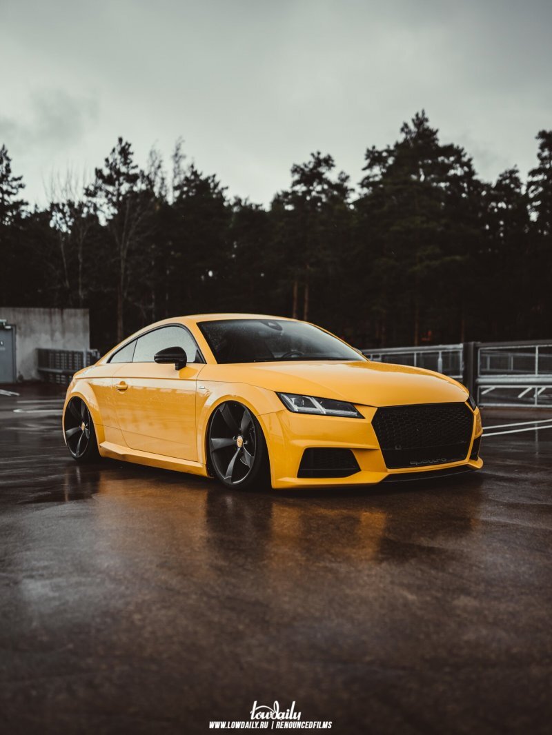 Низко и красиво — Audi TT Vegas Yellow из Финляндии