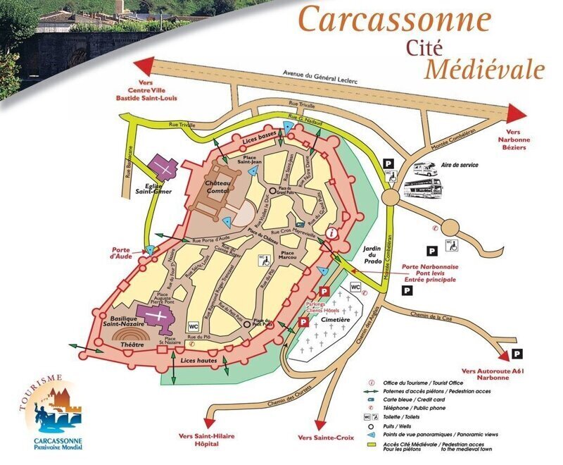 Замки Франции: Каркассон - последний реликт эпохи гигантов