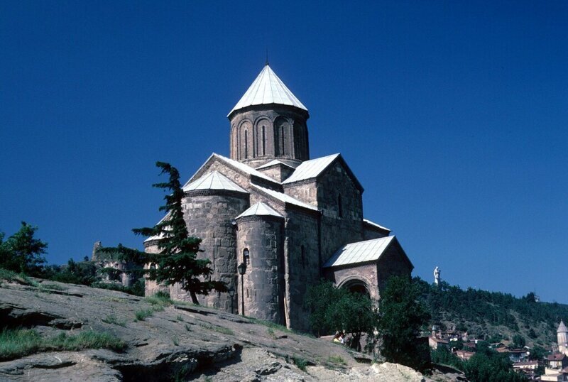 Церковь на берегу реки Куры, Тбилиси, Грузия, 6-11-1985