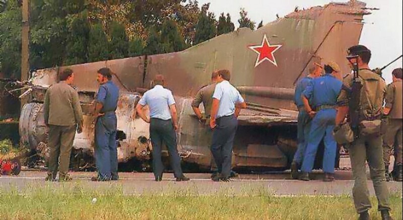 Катастрофа МИГ-23 в Бельгии. 1989 год