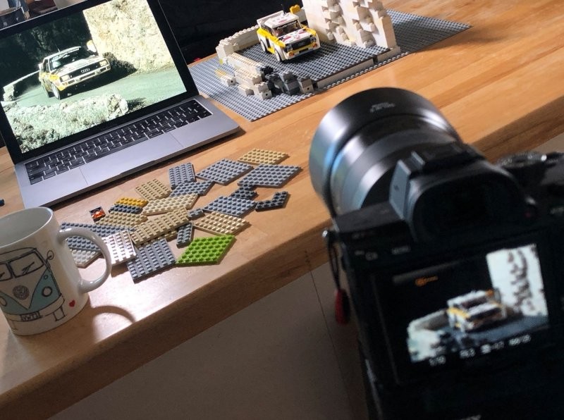 Фотограф воссоздал культовые раллийные кадры ралли «Группы Б» с помощью Lego