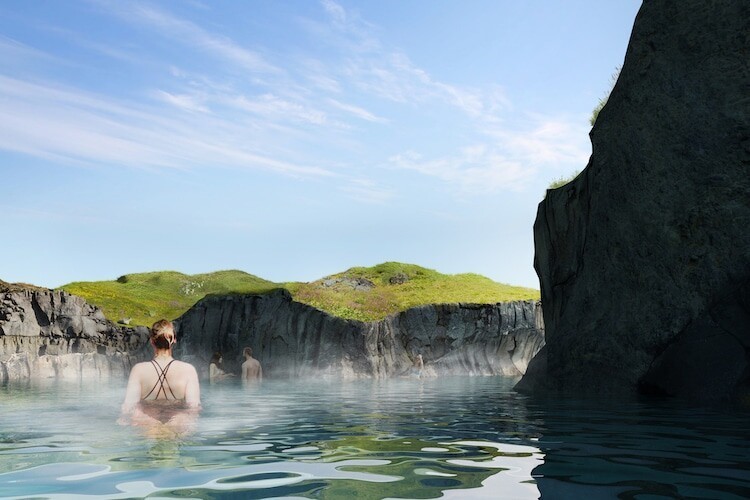 В Исландии на полуострове Карснес строят геотермальную лагуну с видом на океан