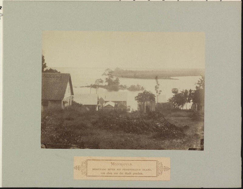 Вид из Монровии на Мессурадо с островом Упорство. 1886