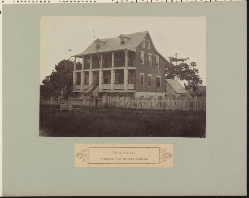 В доме генерала Шермана в Монровии. 1886