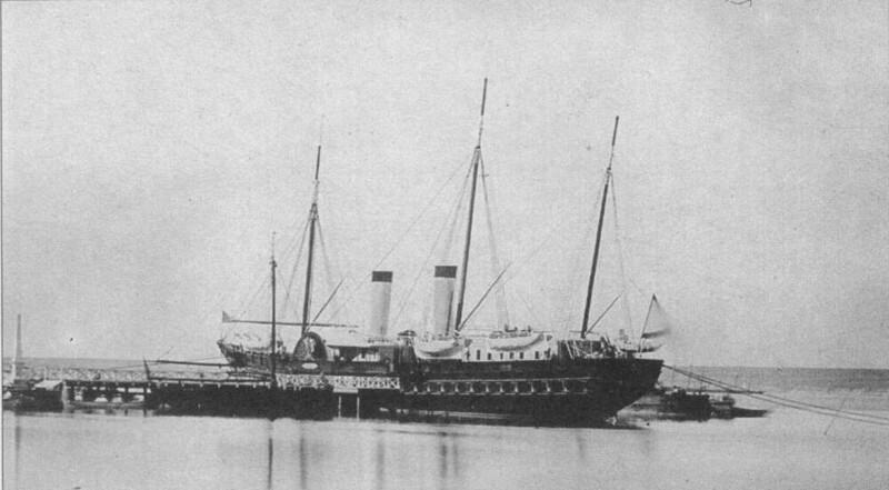 Императорская паровая колесная яхта «Ливадия» после вступления в строй. 1873