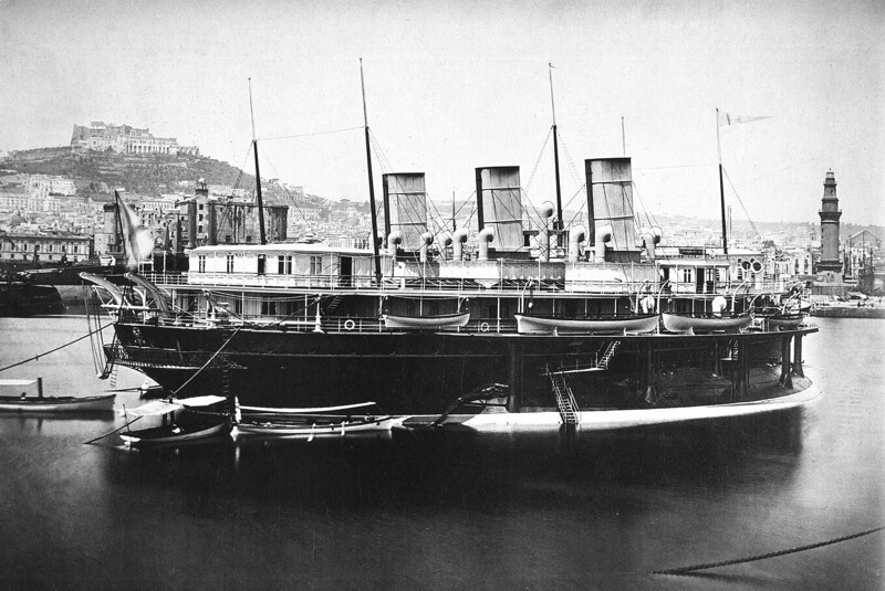 Императорская яхта «Ливадия» в Неаполе. Май 1881 года
