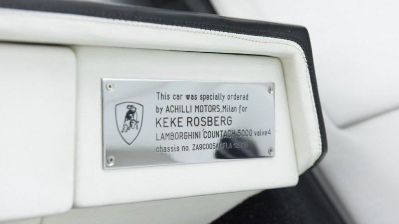 Lamborghini Countach чемпиона Формулы-1 Кеке Росберга продается по внушительной цене