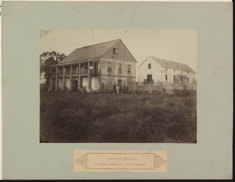 Немецкая фактория в Верхнем Бьюкенене, графство Ривер-Ги. Либерия. 1887