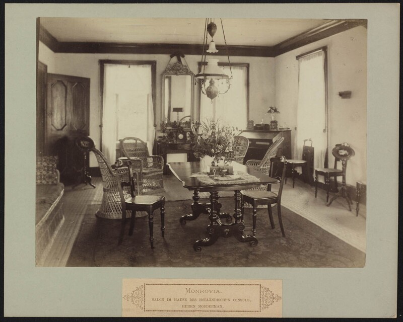 Салон в доме голландского консула в Монровии. 1887