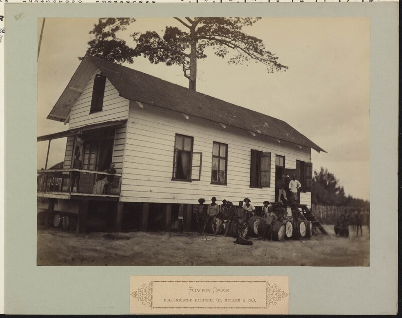Здание голландской фактории в Ривер-Сесс, Либерия. 1887