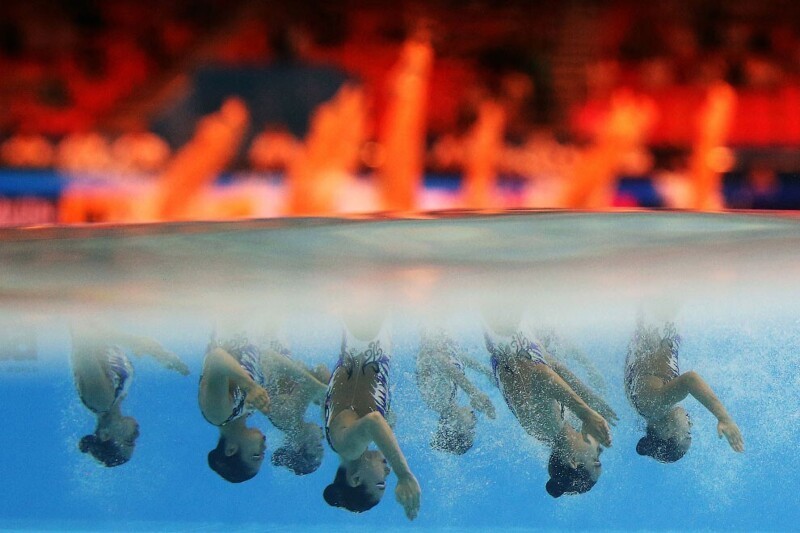 Сборная Гонконга участвует в чемпионате мира по плаванию в Кванджу, Южная Корея. (Фото Stefan Wermuth):