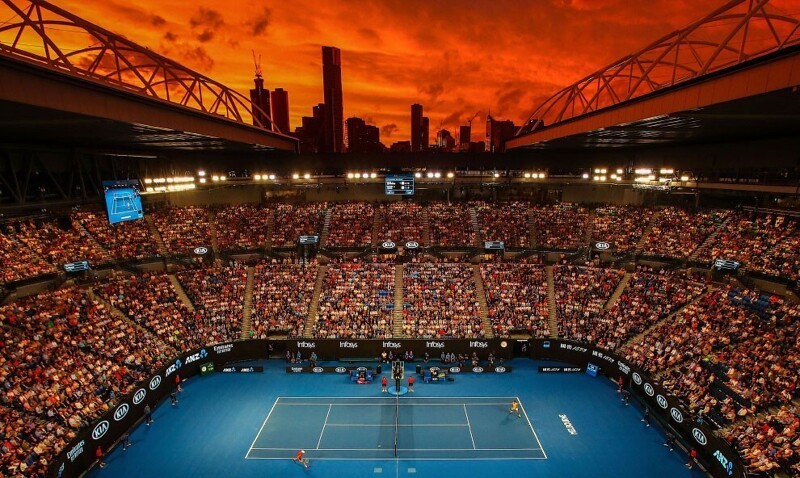Открытого чемпионата Австралии по теннису. (Фото Scott Barbour):
