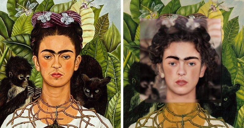 «Автопортрет в терновом ожерелье с колибри» Фриды Кало