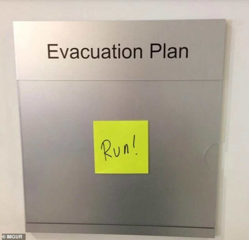 План эвакуации: "Бегите!"
