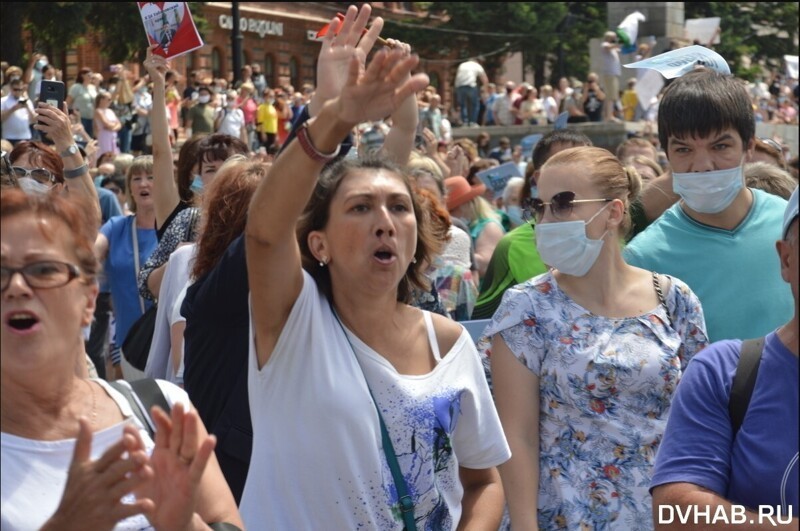 35 тыс. вышли в Хабаровске в поддержку Фургала