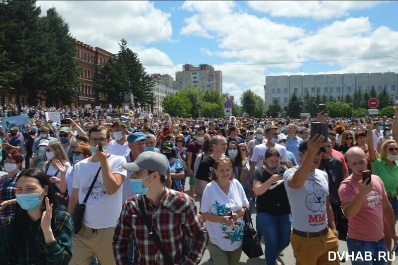 35 тыс. вышли в Хабаровске в поддержку Фургала