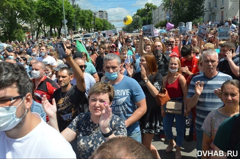 35 тыс. вышли в Хабаровске в поддержку Фургала