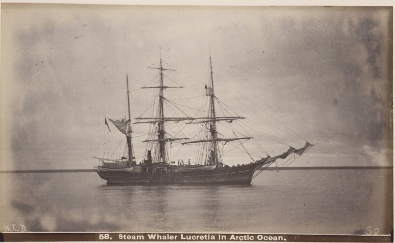 Паровое китобойное судно "Лукреция" в Северном Ледовитом океане