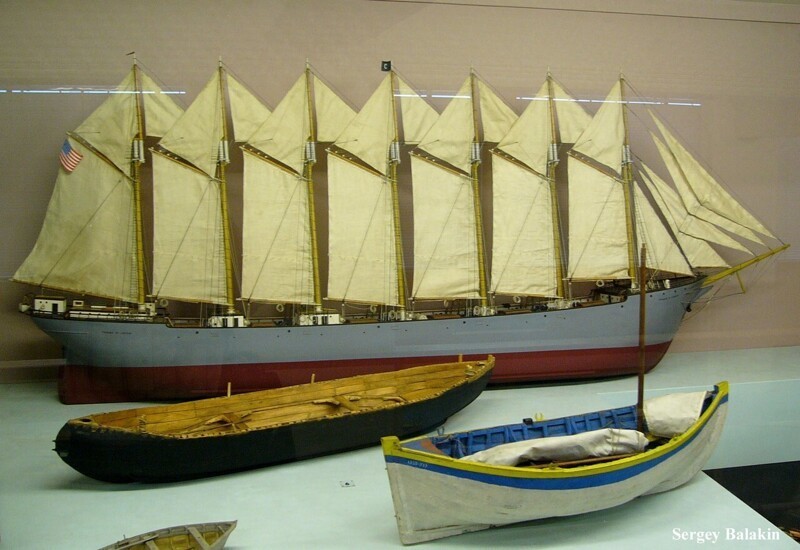 Модель парусника в экспозиции Музея науки (Science Museum) в Лондоне (ныне из экспозиции изъята)