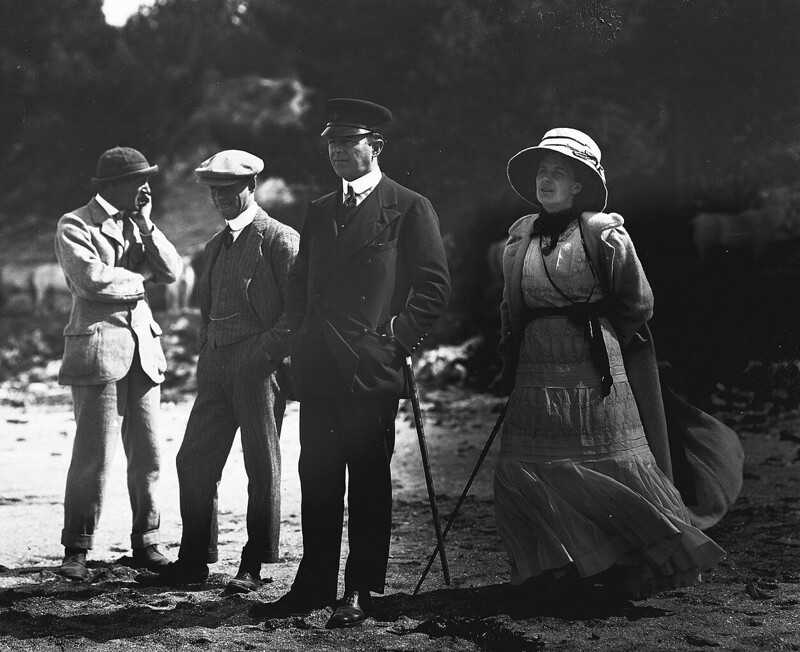 Скотт с супругой в Новой Зеландии. Последняя совместная фотография. 1910