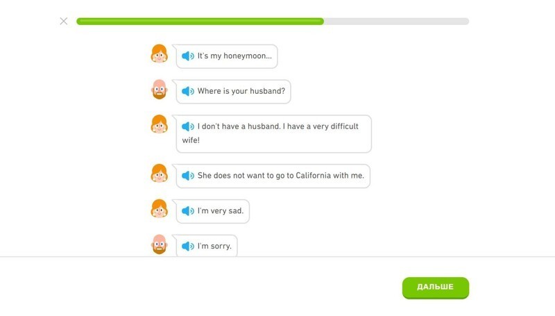 В Duolingo прошел все категории за 5 месяцев и открылась у меня недавно новая категория, истории в диалогах. 