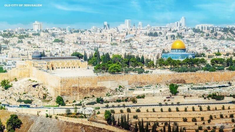 Старый город Иерусалима и его стены (Иерусалим, Израиль)