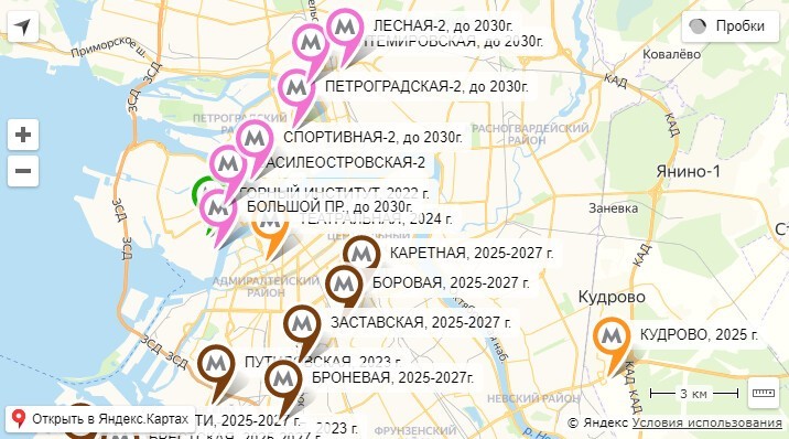 Петербургское метро признано худшим в России