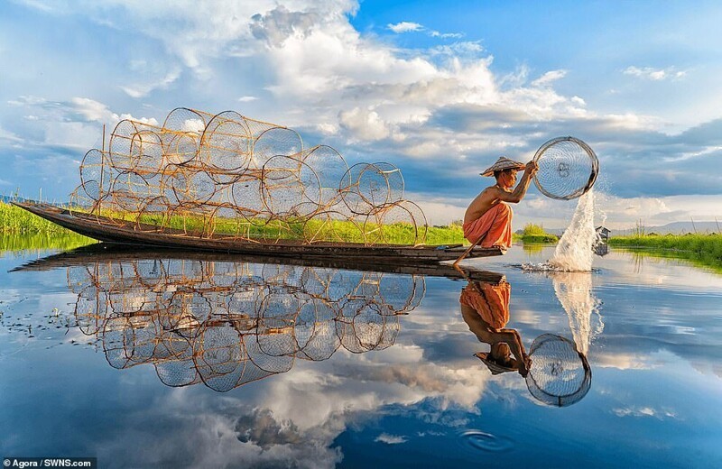 Рыбак в Мьянме: