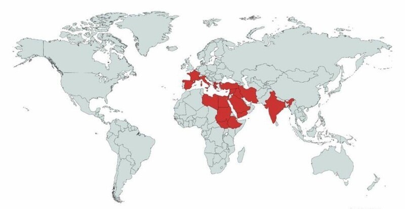 2. Список стран, упомянутых в Библии