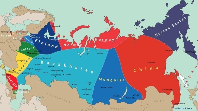 1. Ближайшие страны к жителям России в зависимости от региона