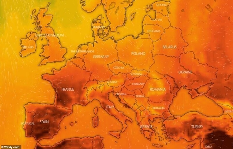 Европу накрыла аномальная жара