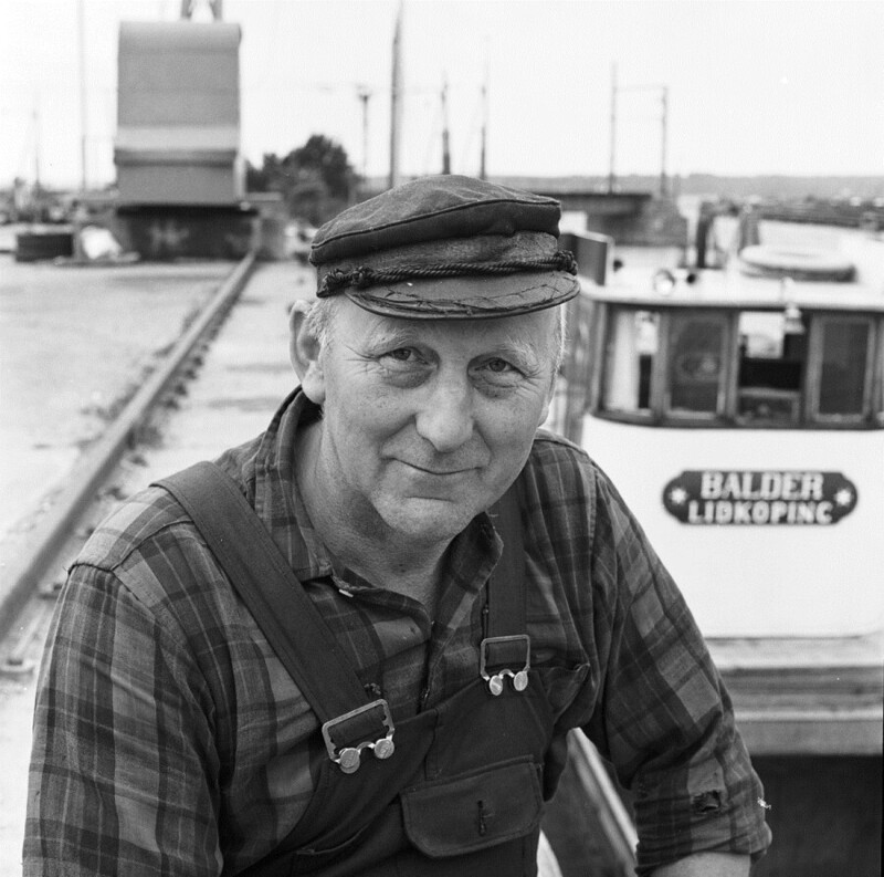 Август 1970 года. Швеция. Бернхард Густавссон, капитан «Балдера». Фото Stig Hjelm.