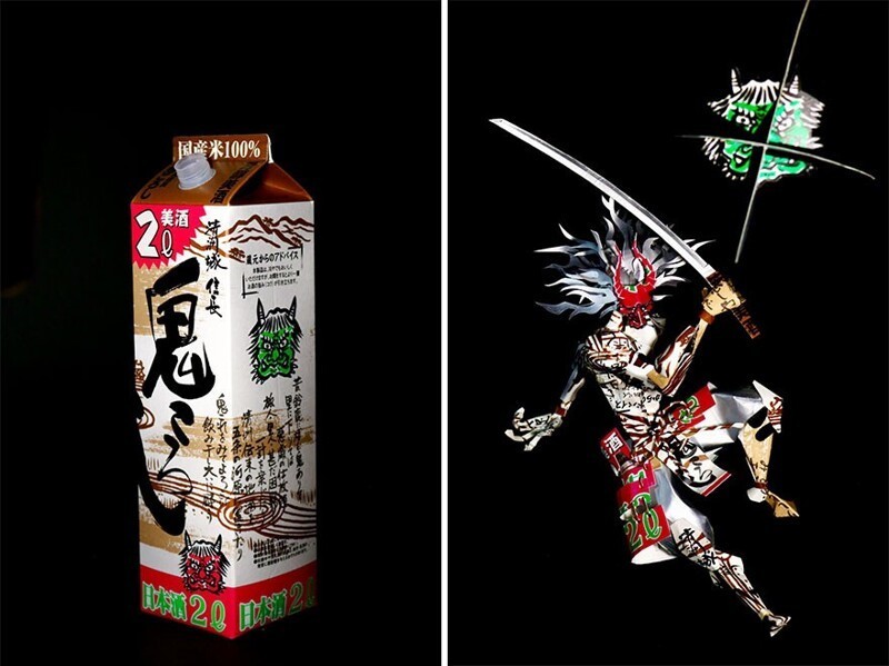Художник из Японии превращает ненужные упаковки в произведения искусства